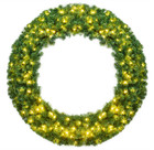Pre-Lit Cordless LED 48-Inch Artificial Christmas Wreath product image