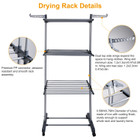 iMounTEK® Rolling Collapsible Clothes Drying Rack product image