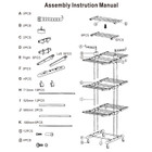 iMounTEK® Rolling Collapsible Clothes Drying Rack product image