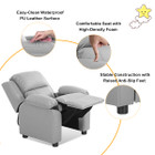 Kids' Deluxe Padded Armchair Recliner with Headrest and Storage Arm product image