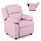 Kids' Deluxe Padded Armchair Recliner with Headrest and Storage Arm product image