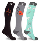 Medical Print Knee-High Everyday Wear Compression Socks (3-Pairs) product image