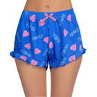 Women's Soft Printed Ruffled Hem Pajama Shorts (4-Pack) product image