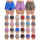 Women's Soft Printed Ruffled Hem Pajama Shorts (4-Pack) product image