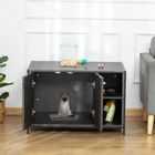 Cat Litter Box Enclosure Hidden Adjustable Cat Furniture with Damping Hinge product image