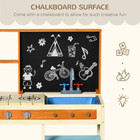 Kids' Wooden Kitchen Playset with Chalkboard product image