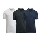 Men's Slim Fit Pique Polo Shirts (3-Pack) product image