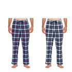 Men's 100% Cotton Flannel Plaid Lounge Pajama Sleep Pants (2-Pack) product image