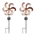 Whimsy Whirl Whimsical Solar LED Pinwheel Stake Light (1- or 2-Pack) product image