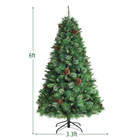 6- to 8-Foot Unlit Unhinged PVC Artificial Christmas Pine Tree product image