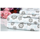 Bibb Home® 4-Piece Printed Cotton Flannel Sheet Set product image