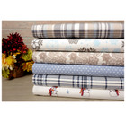 Bibb Home® 4-Piece Printed Cotton Flannel Sheet Set product image