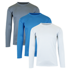 Men's Moisture-Wicking Long Sleeve Performance Tagless Tee (3-Pack) product image