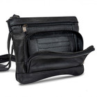 100% Genuine Soft Leather Wide Crossbody Bag with Strap product image