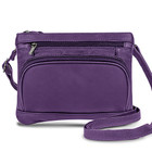 100% Genuine Soft Leather Wide Crossbody Bag with Strap product image