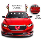 Car Reindeer Antlers, Heart Nose, And Tail With Led Lights product image