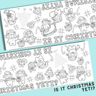 Christmas Table Runner Coloring Page product image