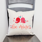 18-Inch Farmhouse 'Be Mine' with Birds Graphic Pillow Cover product image