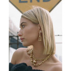 Chunky U-Shape 14K-Gold-Plated Ball Chain Earrings with Gift Pouch product image