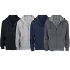 Men's Fleece Cotton Blend Full-Zip Hoodie (2-Pack)  product image