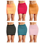 Women's Casual Striped Pencil Skirt (3-Pack) product image
