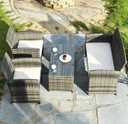 4-Piece Gray Rattan Patio Furniture Set product image