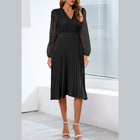 Anna-Kaci® Lace Top Detail Bishop Sleeve Dress product image