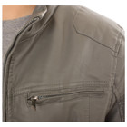 Men’s Bomber Fleece-Lined Faux Leather Jacket product image