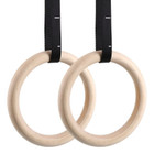 Wood Gymnastic Rings with Straps and Buckles product image