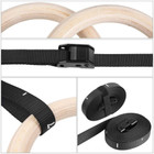 Wood Gymnastic Rings with Straps and Buckles product image