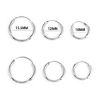 Hypoallergenic Round Hoop Unisex Cartilage Earrings Set (Set of 3) product image