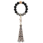 Stretchy Beaded Wristlet Keychain with Tassel product image