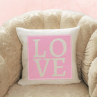 18-Inch Farmhouse Block Love Pillow Cover product image