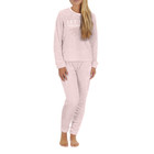 Plus-Size Popcorn Knit Top and Jogger Bottoms Pajama Set product image