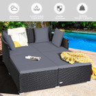 Cushioned Outdoor Patio Rattan Daybed product image