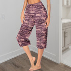 Women's Printed Pajama Capri Pants Sleepwear with Drawstring (3-Pack) product image