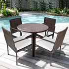 Goplus® Cushioned Outdoor Patio Rattan Dining Chairs (Set of 4) product image