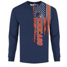 Men's Football USA Flag Long Sleeve Shirt product image