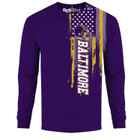 Men's Football USA Flag Long Sleeve Shirt product image