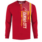 Men's Football USA Flag Long Sleeve Shirt product image