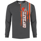 Men's Football USA Flag Long Sleeve Shirt product image