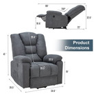 Electric Power Lift Recliner Chair with Side Pockets and Heated Massage product image