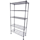 5-Layer Plastic-Coated Iron Shelf with Wheels product image