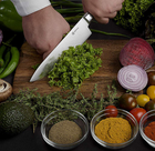 allChef® Professional Ultra Sharp Carbon Chef Knife product image