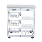 2-Drawer 3-Basket 3-Shelf Kitchen Cart product image