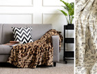Cheer Collection Animal Print Faux Fur Reversible Throw Blanket product image