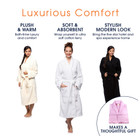 Luxurious Cotton Terry Bathrobe With Shawl Collar product image