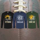 Men's Star-Spangled Football Long-Sleeve Shirts product image