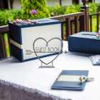 Personalized Heart-Shaped Tabletop Metal Sign product image