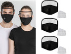 Cotton Face Mask with Eye Shield and Carbon Filters (3-Pack) product image